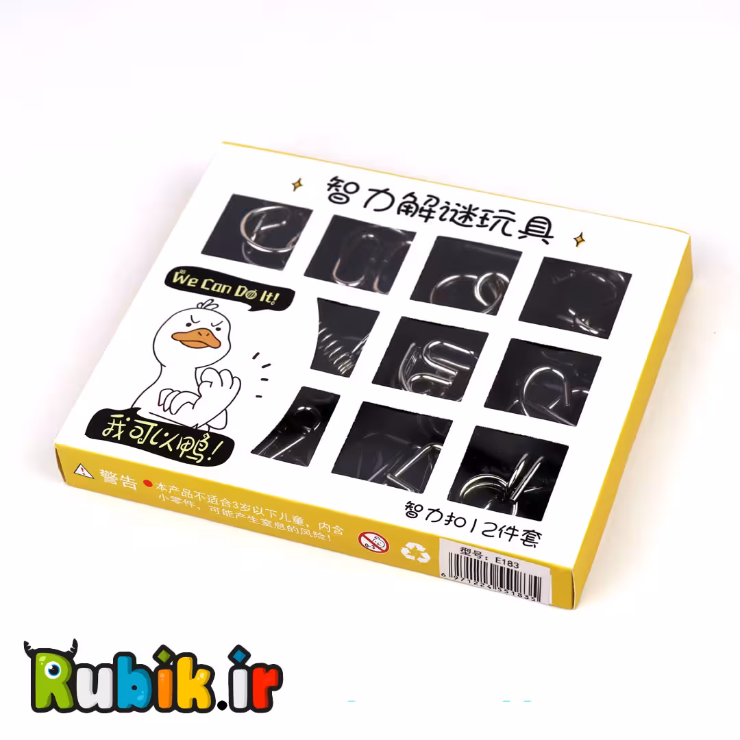 پازل 12 قطعه فلزی