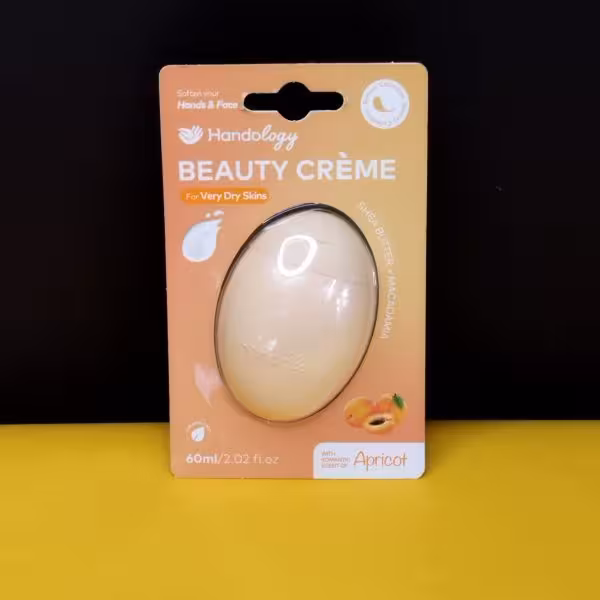 کرم مرطوب کننده و ابرسان دست و صورت هندولوژی 60 میلی لیتر هلویی//