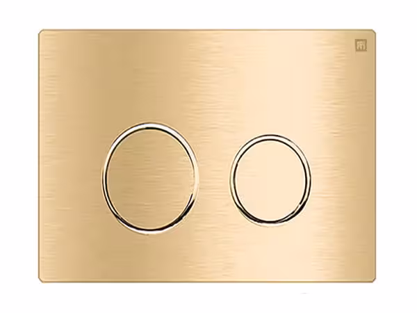 کلید فلاش تانک ایران گرد استیل 1 میل طلایی خش دار کد 22