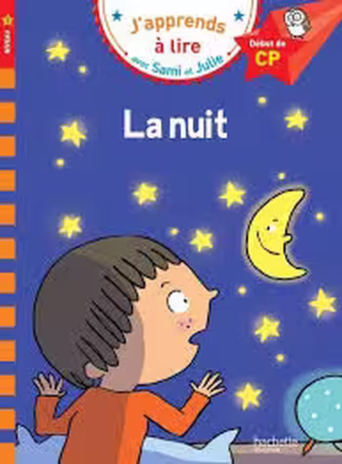 کتاب داستان فرانسوی سامی و جولی در شب Sami et Julie CP Niveau 1 La nuit