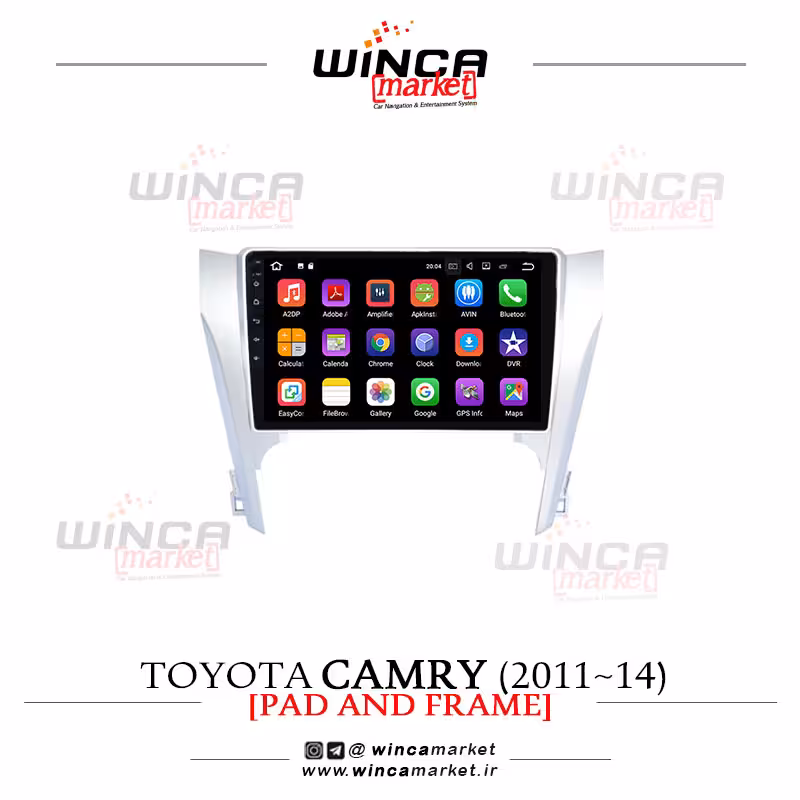مانیتور تویوتا کمری camry 2011-2014 فابریک اندروید سری 132