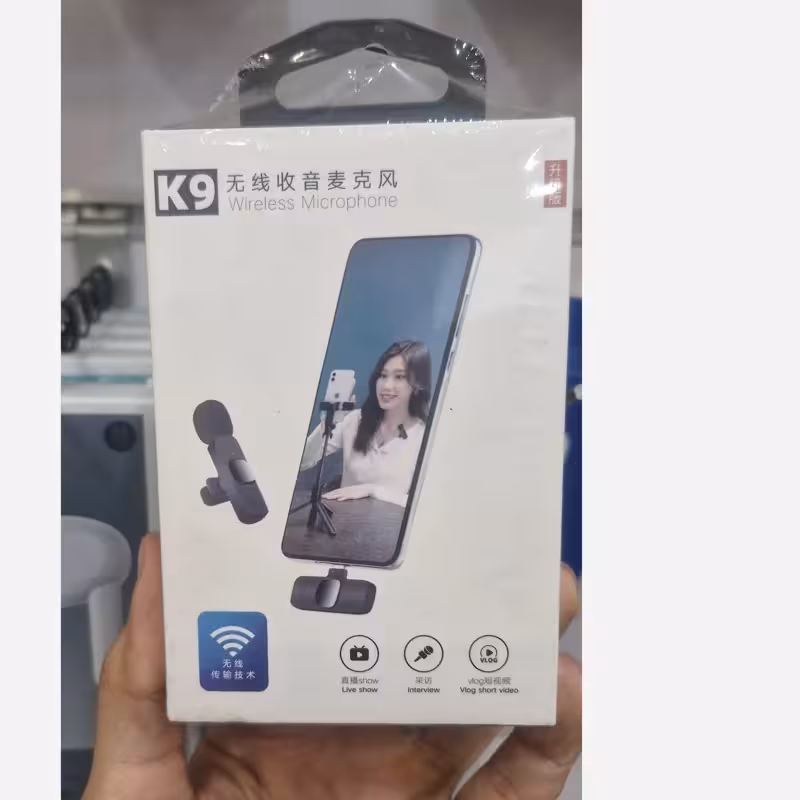 میکروفون بی سیم یقه ای Type-C مدل K9 تک میکروفون کد2845