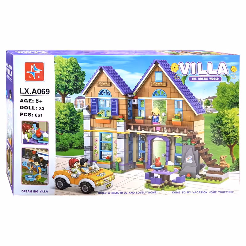 ساختنی فرندز Friends برند LX کد LX-A069 مجموعه 861 قطعه