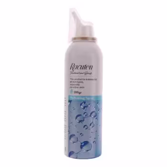 اسپری آبرسان صورت راکوتن مدل Hydrating مناسب برای انواع پوست وزن 200 گرم