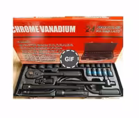 جعبه بکس 24 پارچه مشکی کروم وانادیوم مدل CRV-24