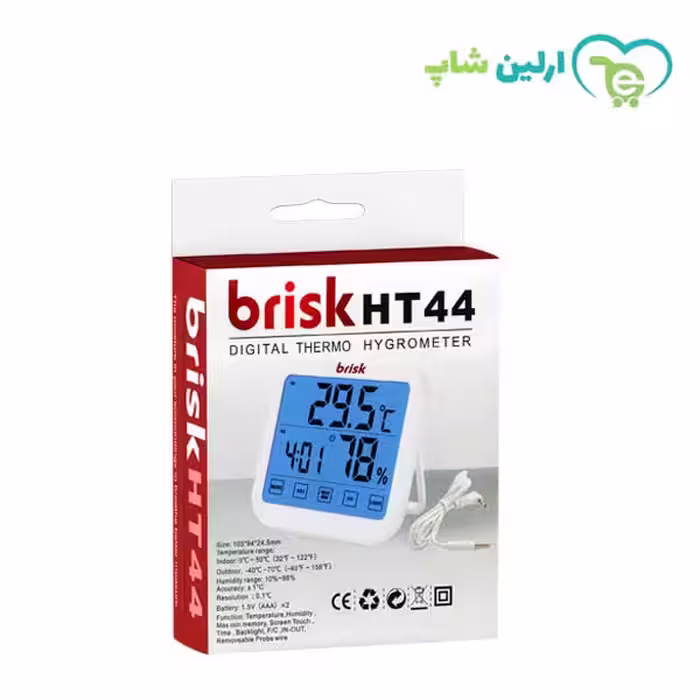دماسنج و رطوبت سنج بریسک مدل HT44