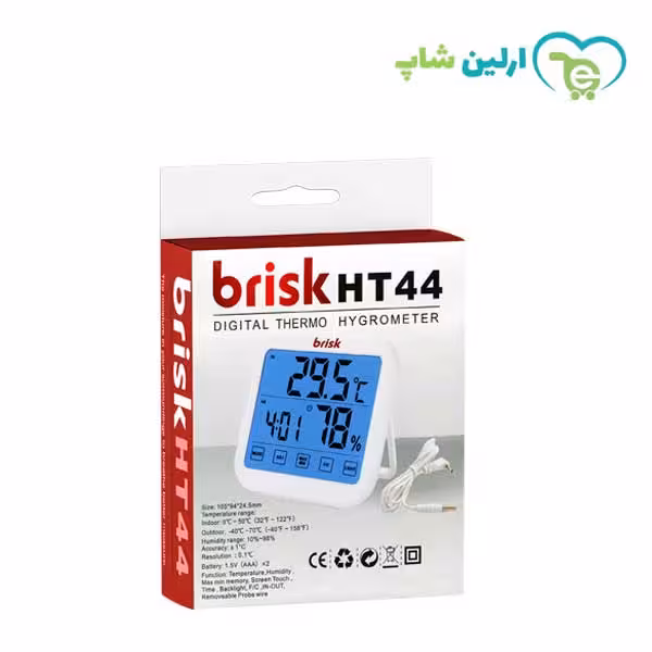 دماسنج و رطوبت سنج بریسک مدل HT44