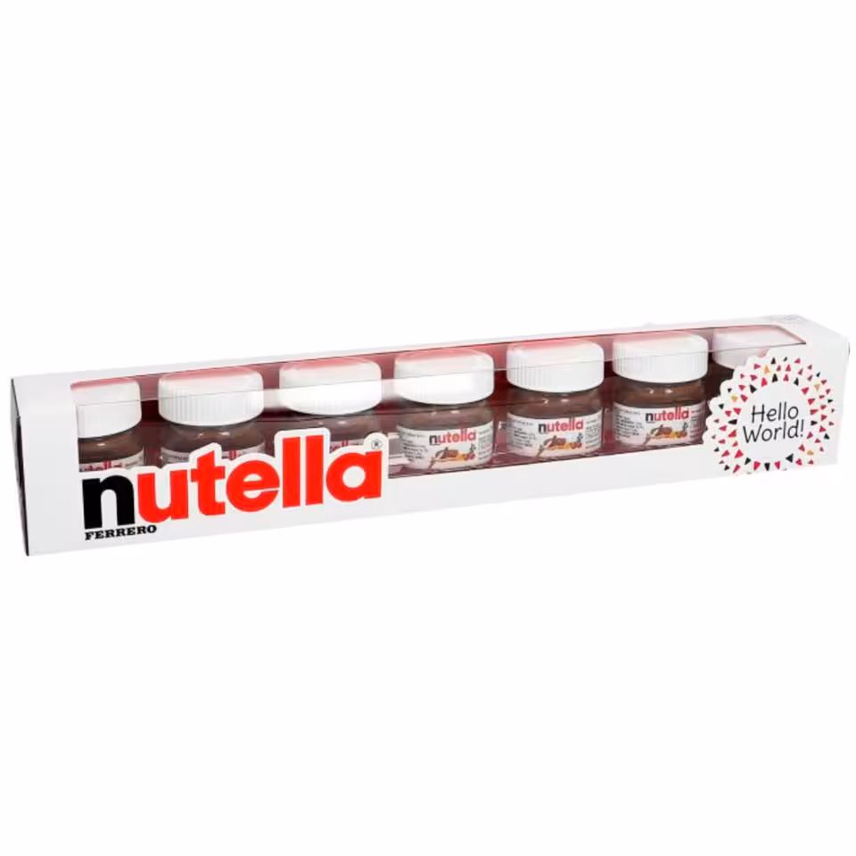 نوتلا مینی ولنتاین بسته ی 7 عددی nutella