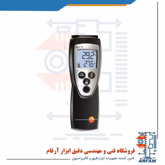 ترمومتر دیجیتال PT100 و NTC تا 800 درجه تستو TESTO 720