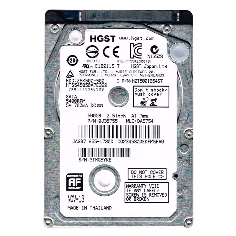 هارد لپ تاپ وسترن دیجیتال Western Digital 1TB 2.5 SATA (ریفری) استوک