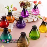 گلدان شیشه ای فانتزی مدل نلی