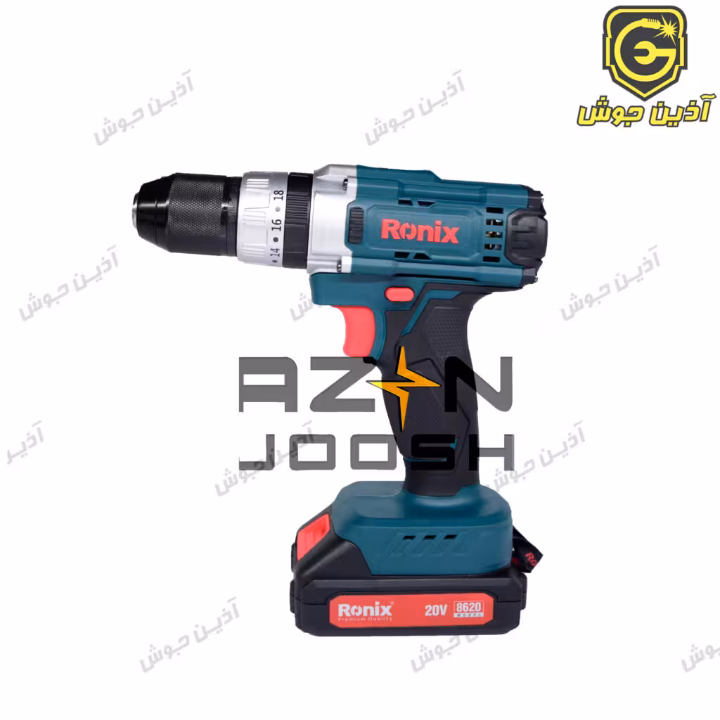 دریل شارژی 20 ولت چکشی رونیکس Ronix سری تاپ لاین مدل 8620