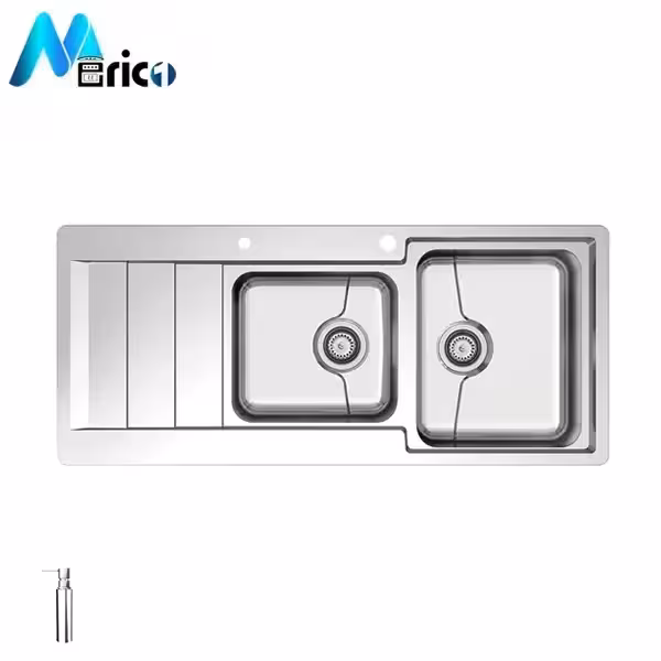 سینک کن کد P45-8061 توکار دو لگنه