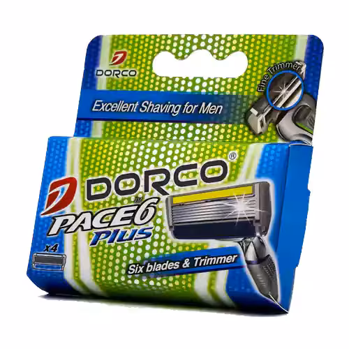 تیغ یدک 6 تیغه ای دورکو Dorco Pace 6 Plus بسته 4 عددی