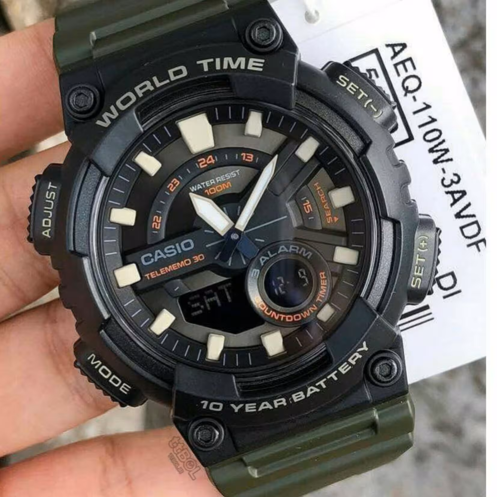 ساعت مچی مردانه کاسیومدلAEQ110W3AVDF