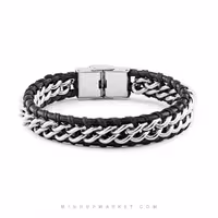 دستبند سونامی نقره ای