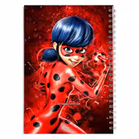 دفتر مشق کارتون دختر کفشدوزکی