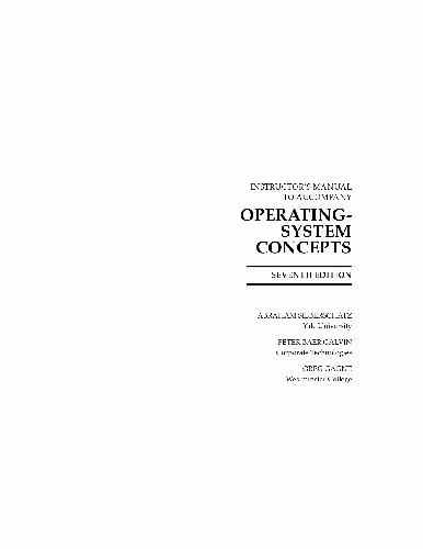 خرید و دانلود نسخه کامل کتاب Instructor's Manual to Accompany: Operating System Concepts