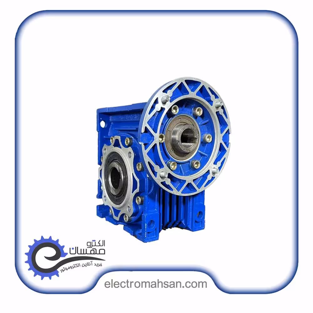 گیربکس حلزونی(کتابی) سهند سایز 63 نسبت 10 ورودی 19  خروجی 25 میلیمتر فلنج 80B14 ساخت ایران