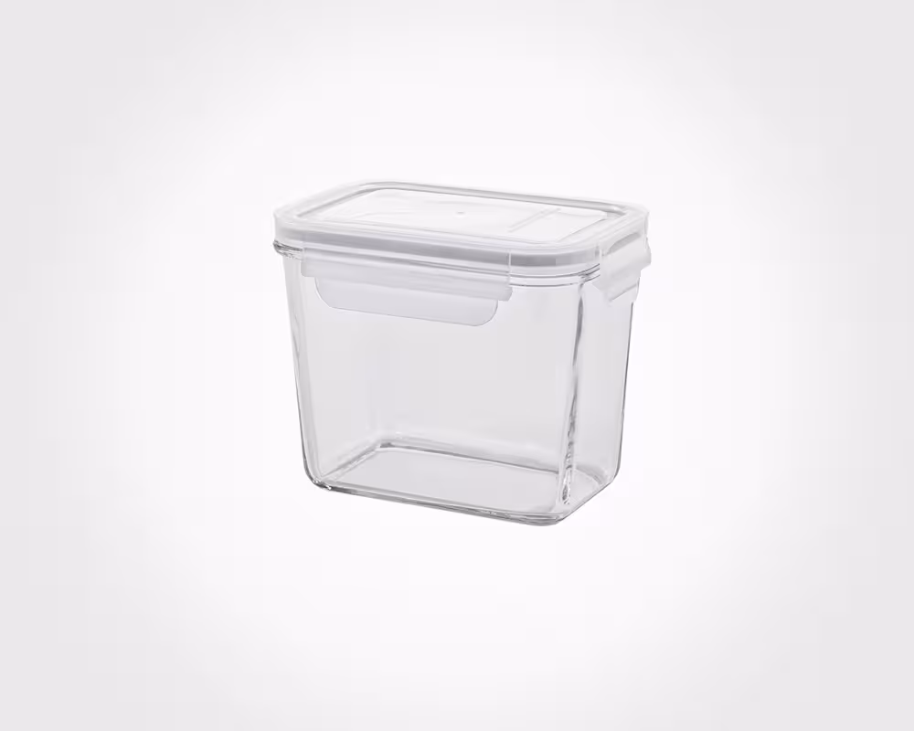 ظرف شیشه ای مستطیل 920 میلی لیتر 2153
