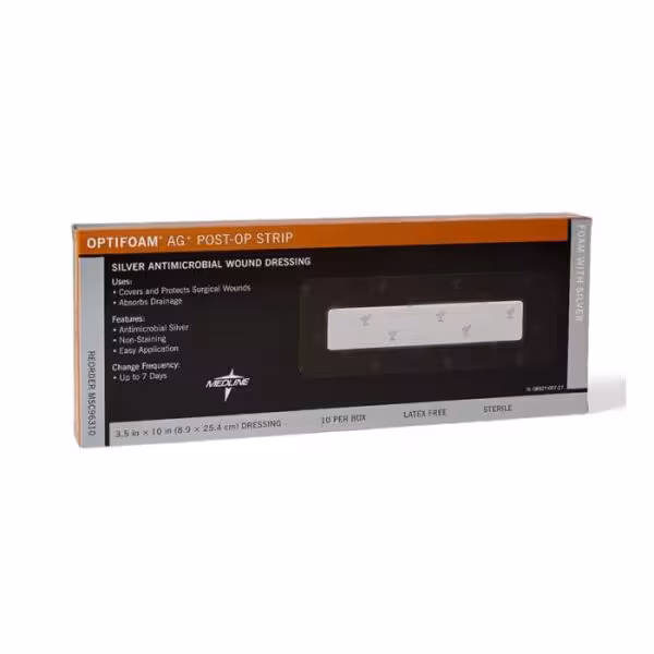 پانسمان اوپتی فوم نقره دار مدلاین - Optifoam Ag  Post-Op Strip