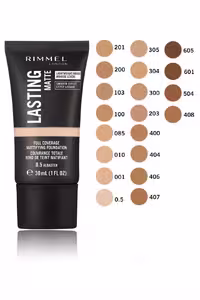 کرم پودر ریمل لاندن (Rimmel London) مدل Lasting Matte Foundation203، رنگ Sun Beige، با پوشش مات، حجم 30 میلی لیتر