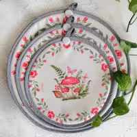 ست 3تایی دمکنی مخمل پریسان- طرح 8