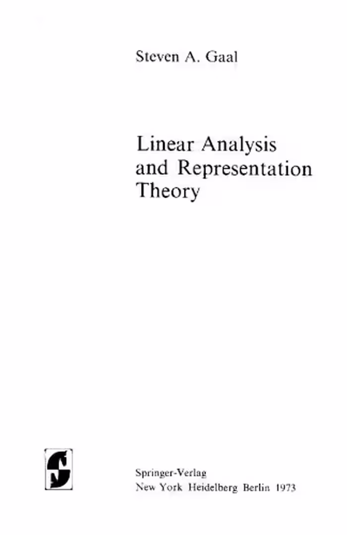 خرید و دانلود نسخه کامل کتاب Linear Analysis &amp; Representation Theory (Grundlehren Der Mathematischen Wissenschaften Series, Vol 198)