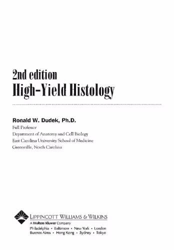 خرید و دانلود نسخه کامل کتاب High-Yield Histology