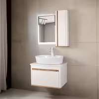 ست کابینت و روشویی دلفین مدل ZN-R20-6040 به همراه آینه و باکس