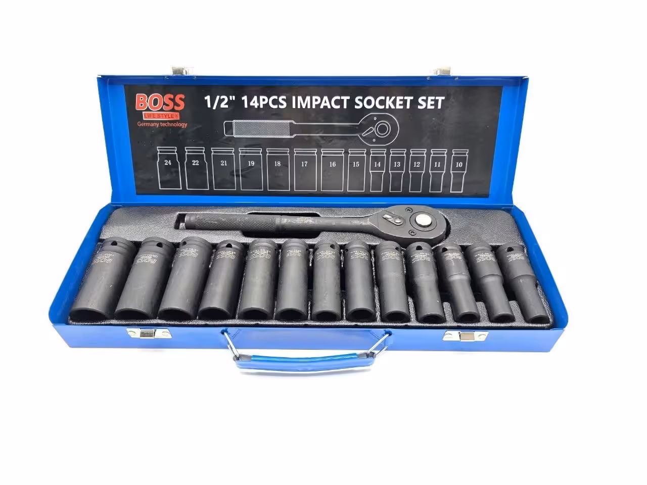 جعبه بکس 14 عددی پایه بلند صنعتی فشار قوی باس مدل BS14