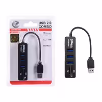 هاب 3 پورت USB2.0 و کارت خوان XP Product مدل XP-HC834M – مشکی