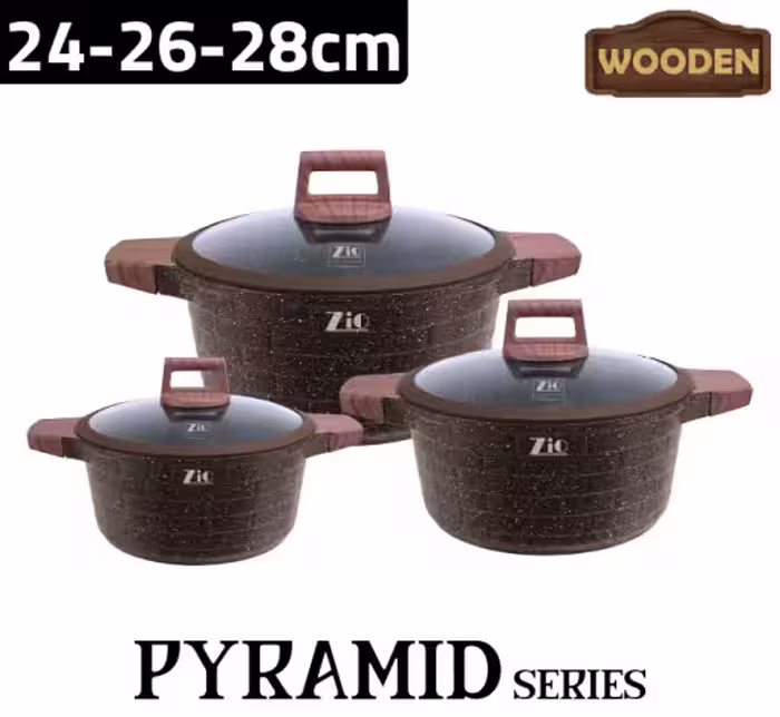 سرویس قابلمه گرانیتی مدل 8546 سایز 28 زیو ترکیه / ZIO ZCS-8546-28
