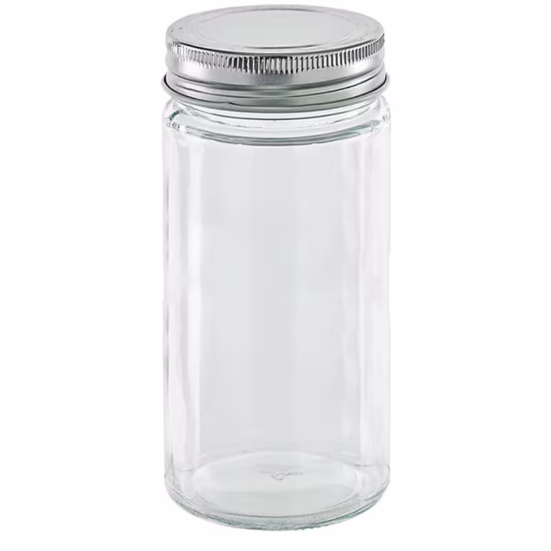 جاحبوباتی شیشه ای استوانه ای درب کانتینری سایز 7 کد 20