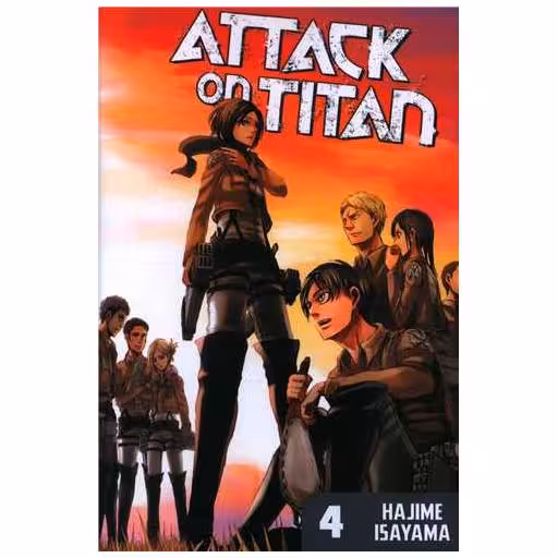 کتاب مانگا حمله به تایتان Attack on Titan 04 اثر Hajime Isayama