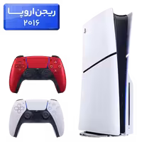 قیمت PS5 Slim Standard اروپا دیسک خور   دسته اضافه قرمز متالیک