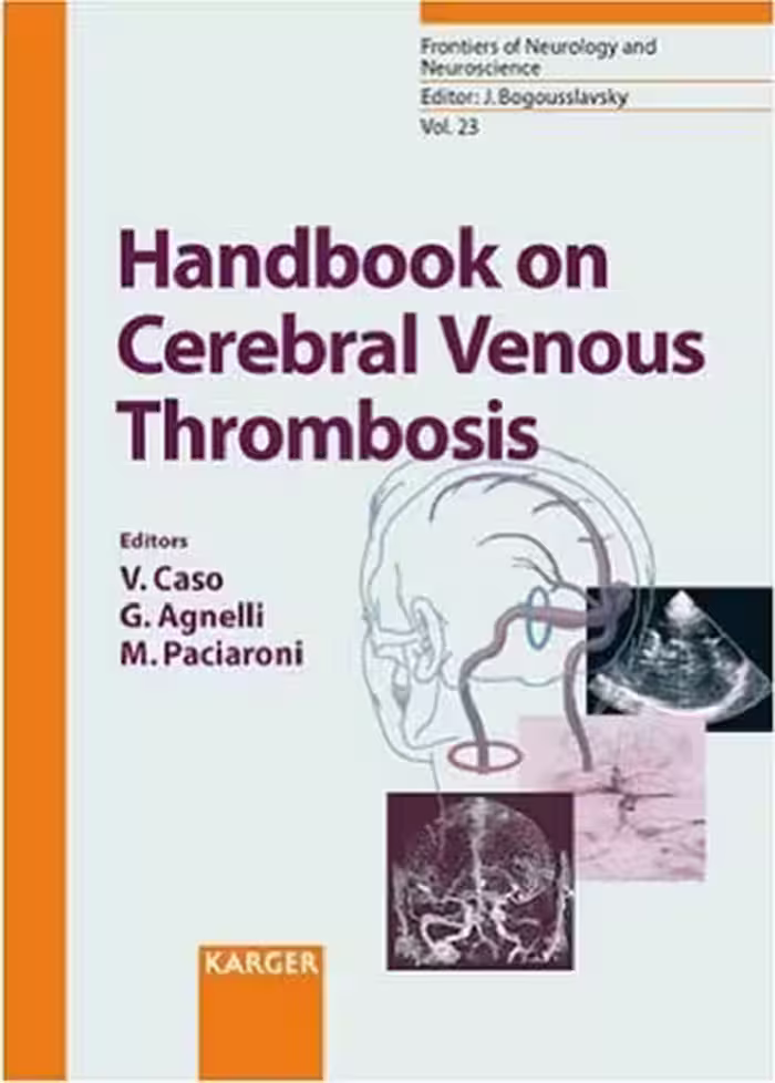 خرید و دانلود نسخه کامل کتاب Handbook on Cerebral Venous Thrombosis (Frontiers of Neurology and Neuroscience)