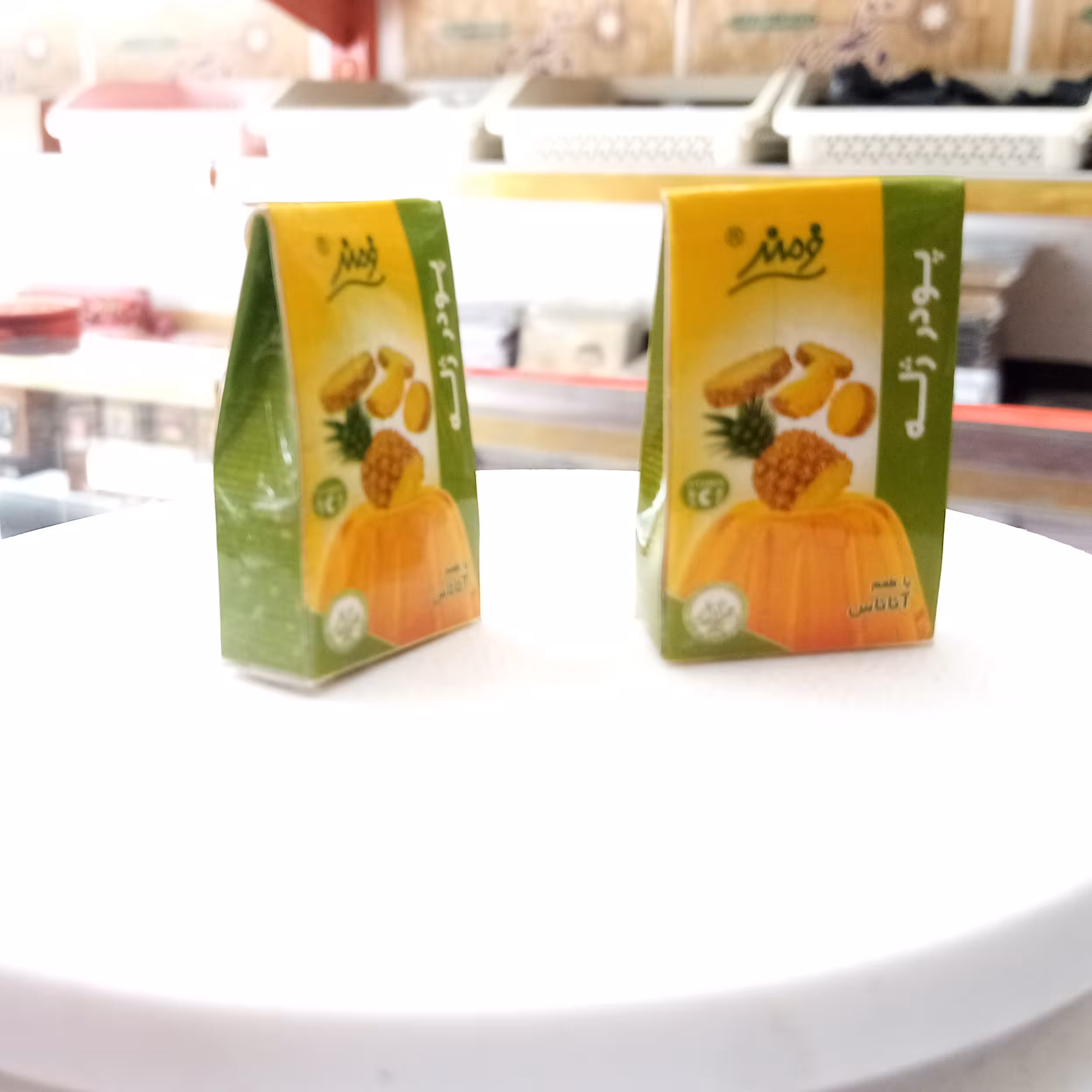 مگنت یخچال طرح پودر ژله آناناس