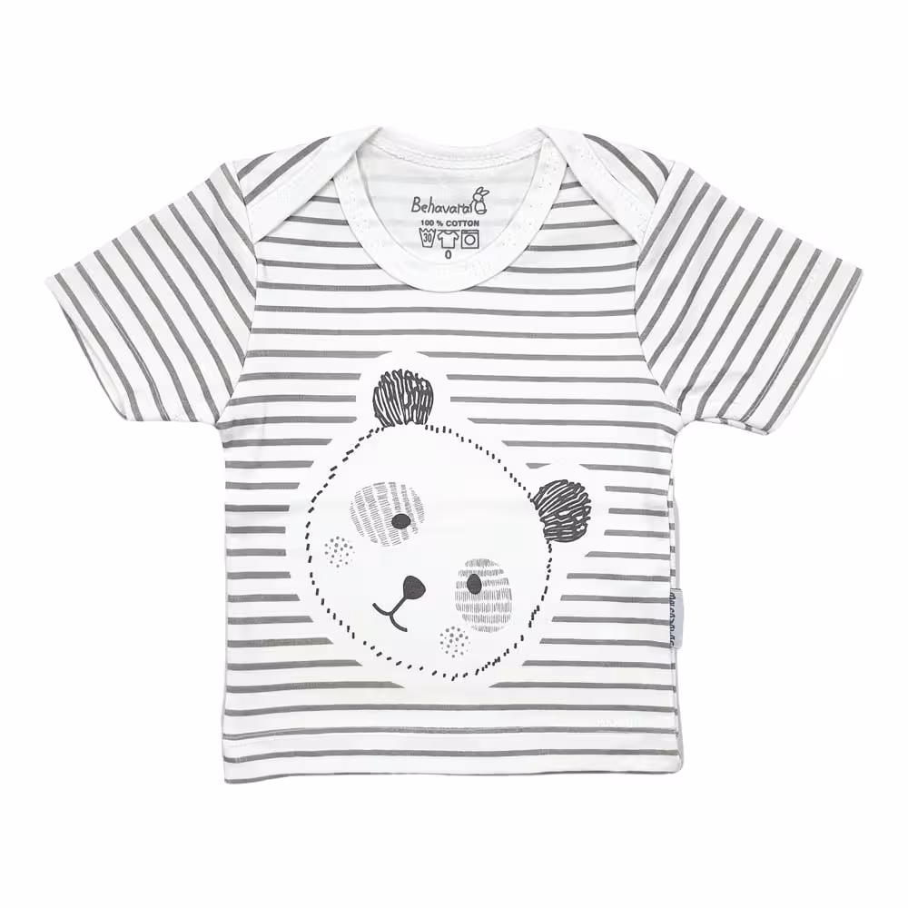 بلوز آستین کوتاه طرح پاندا به آوران Behavaran