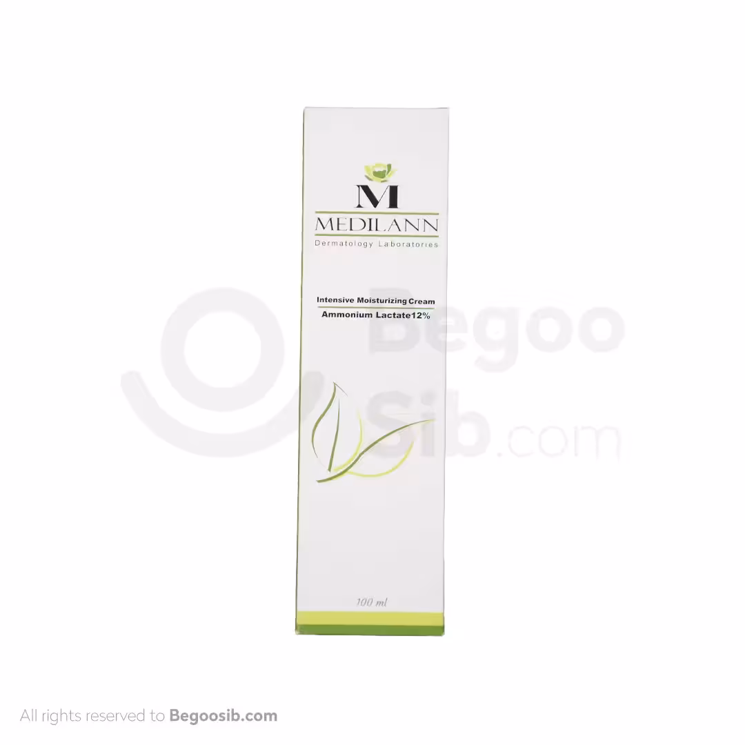 کرم مرطوب کننده آمونیوم لاکتات 12 درصد مدیلن 100 میلی لیتری
