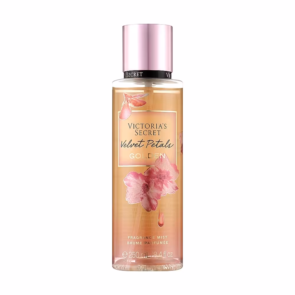 بادی اسپلش ولوت پتالز گلدن ویکتوریا سیکرت Victoria’s Secret Velvet Petals Golden Fragrance Mist • خوش آرا