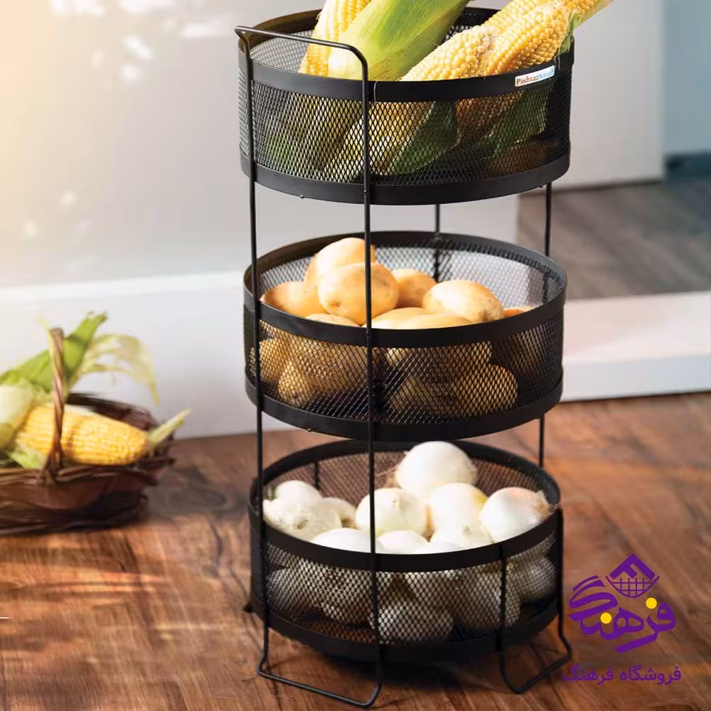 جاپيازي اروين 3ط گرد توري مشکي کاوه 476