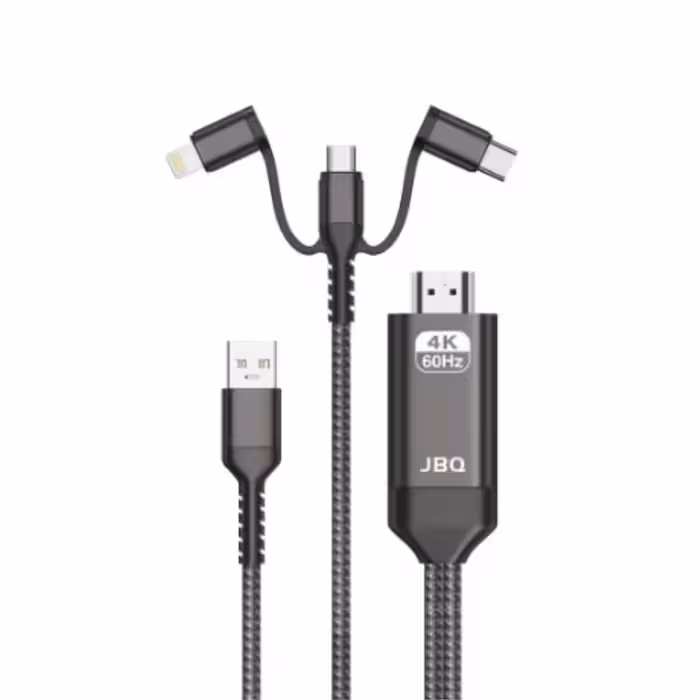کابل تبدیل USB به HDMI جی بی کیو مدل CA-103H 3in1