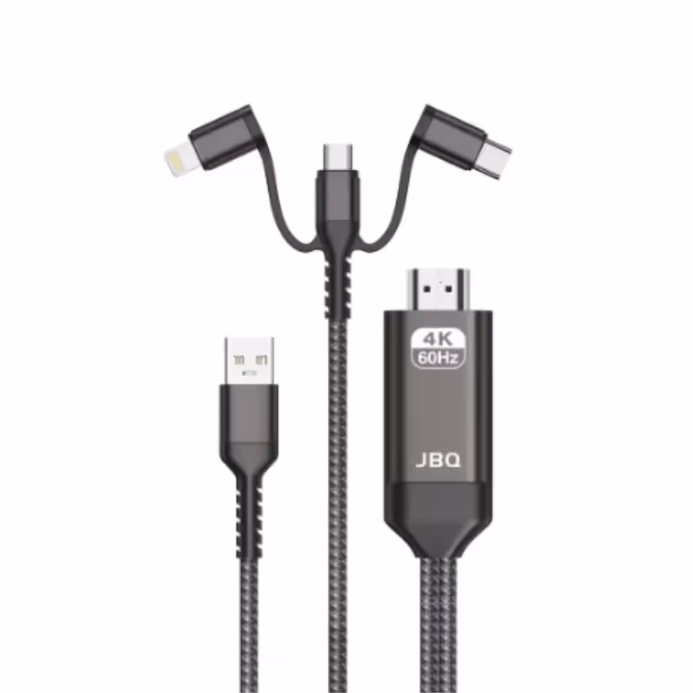 کابل تبدیل USB به HDMI جی بی کیو مدل CA-103H 3in1