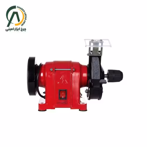 سنگ رومیزی (چرخ سنباده) 125 میلی متر دو طرفه با سه نظام محک مدل DGD-125/2