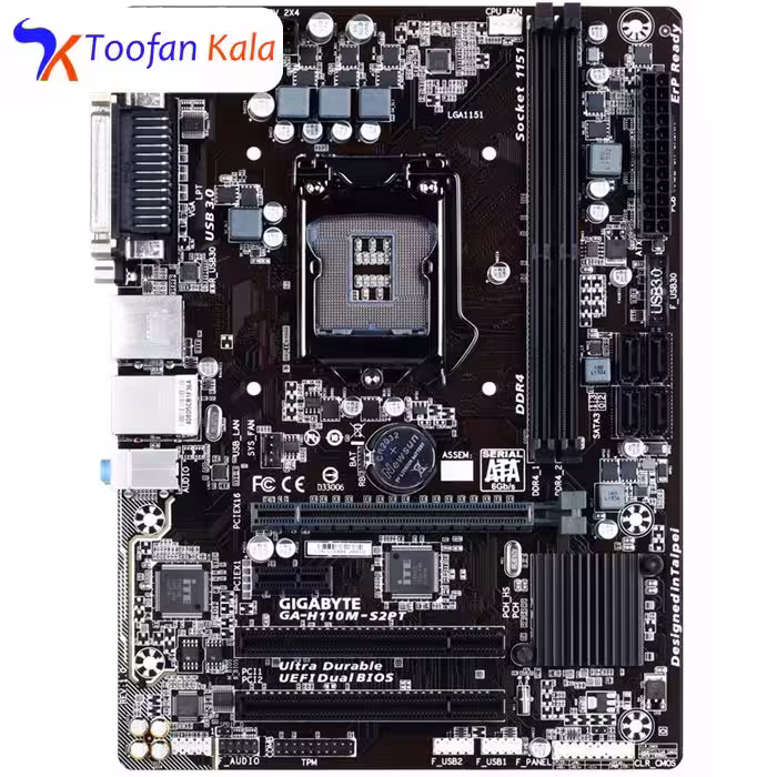 مادربرد گیگابایت مدل GA-H110M-S2PT  GIGABYTE GA-H110M-S2PT Motherboard