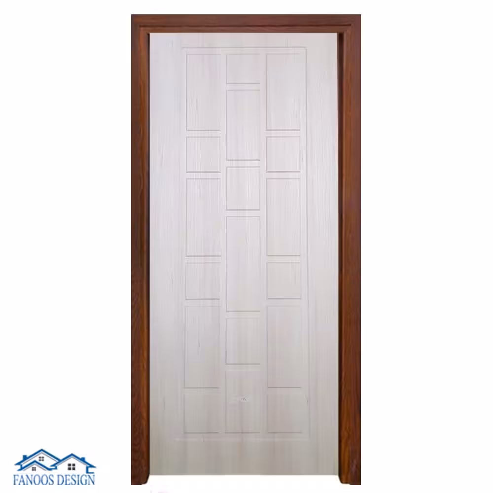 درب اتاق وکیوم رویه PVC سفید مات طرح سی انسی کد 1394