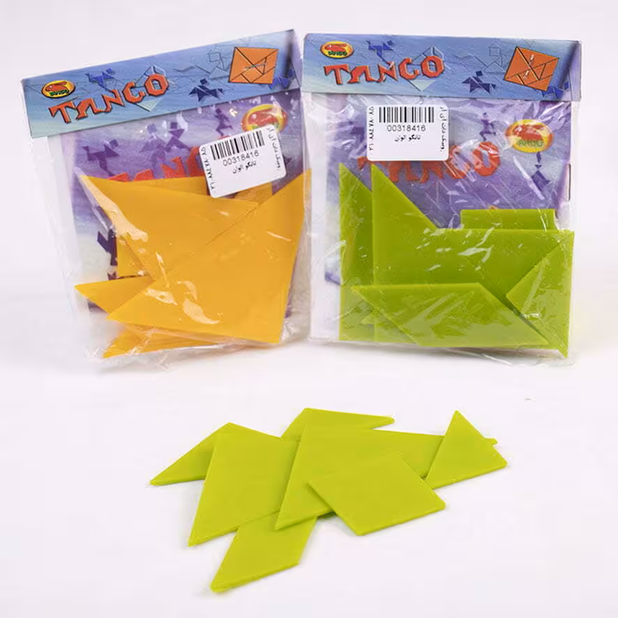 تنگرام(تانگو) 7 تکه مدل الوان پلاستیکی
