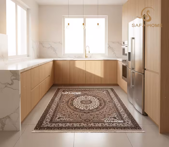 فرشینه شانل مخمل 225×150 طرح خاتون