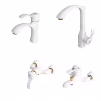 ست شیرالات شیبه مدل تابان سفید طلایی(ارسال رایگان)